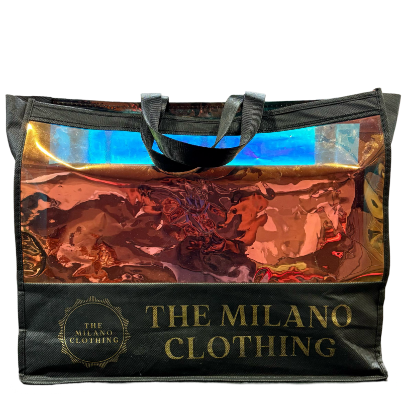 BLACK TRANSPARENT TPU BAG