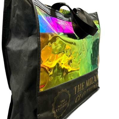 BLACK TRANSPARENT TPU BAG