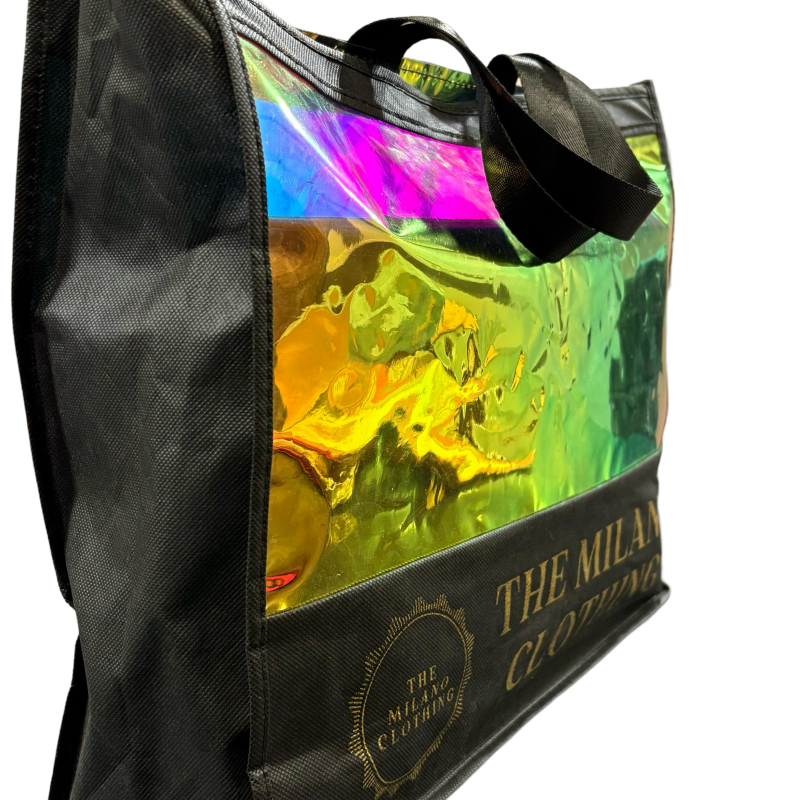 BLACK TRANSPARENT TPU BAG